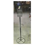 Pillar candleholder on stand, 45" tall