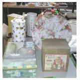 Home decor storage boxes - lot of four, one is