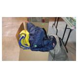 Camping lot - air mattress and three sleeping