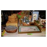 Group lot of home decor items