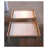 Two bed trays
