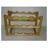 Small wooden wine rack