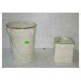 Trashcan and tissue cover box