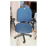 Blue office chair