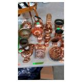 Group lot if assorted metal decor items. Molds,
