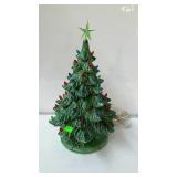 Ceramic two piece Christmas tree. 18" high. Some