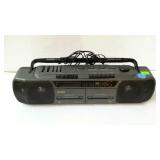 Casino cp400 portable radio with double cassette