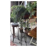 Tall plant stand with artificial plant 54 in tall