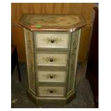 Painted four drawer stand, measures 20 inches