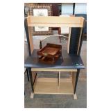 Small desk, with paper holder, measures 35 inches