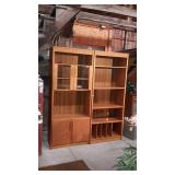 Media cabinet bookcase 31x16x76
