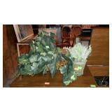 Two artificial plants