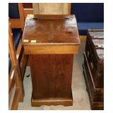 Wooden trash bin 15x14x28