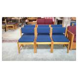 Six chairs. This End Up style with blue