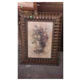 Large metal framed home decor picture measures 51