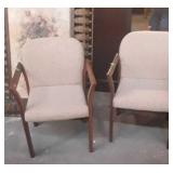 Set of two armed office chairs