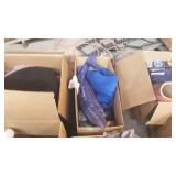 Skid lot, includes clothes, home decor items