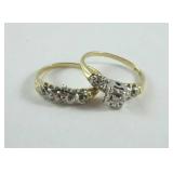 14k gold ring set size 8