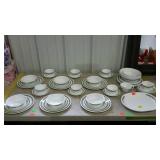 Corelle - 65-pcs, green floral pattern, Svc-6 plus