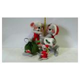 Annalee dolls - 3-pc Holiday mouse family