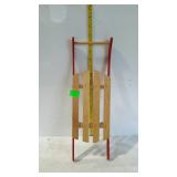 Holiday decor wooden sled, 16"