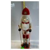 Nutcracker - Santa Skier, 15"