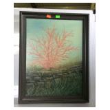 Oil on canvas framed signed 22x28