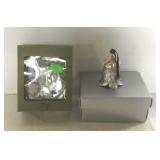 Neiman Marcus bell ornament and a snowflake