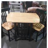 Breakfast nook table with two chairs, seller code