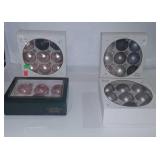 Four boxes of Christmas bulbs