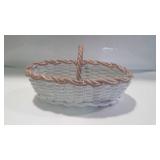 Home decor ceramic basket - 16" long