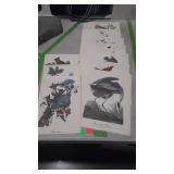 Bird prints, unframed - 11 total