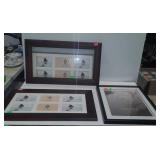 Picture frames - two 26 x 15, and one 15 x 19