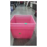 Three poly planters on wheels - 15" square by 11"