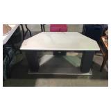 TV stand one glass shelf is still in box but both