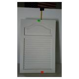 Shutter style built-in medicine cabinet, door is