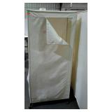 Portable clothing closet. Metal frame with