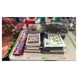 Group lot with interior design books, cookbooks,