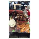 Group lot of fall home decor items