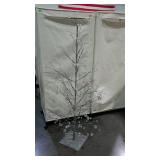 Wire tree with clear prisms. 5 1/2 feet high.