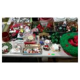 Group lot of Christmas decor. Lots of ornaments,