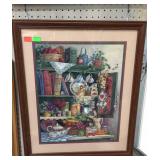 China cupboard print by Barbara Mock, Framed and