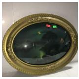 Bubble glass Framed reversed painting moonlight