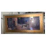 Modern Framed home decor picture, dog at