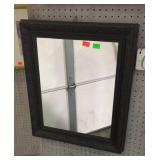 Plastic Framed wall mirror measuring 22" x 26"