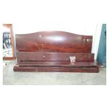 King Size Bed flame mahogany arched style