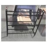 Metal three shelf store display rack- 35 x 13 x 32
