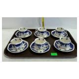 Royal Doulton demi-tasse cups & saucers - set of