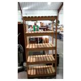 Pine 5-shelf unit - 30 x 16 x 59