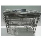 Group lot. Six chafing pan racks, five